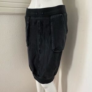 Hard Tail Black Cotton Cargo Bubble Skirt M